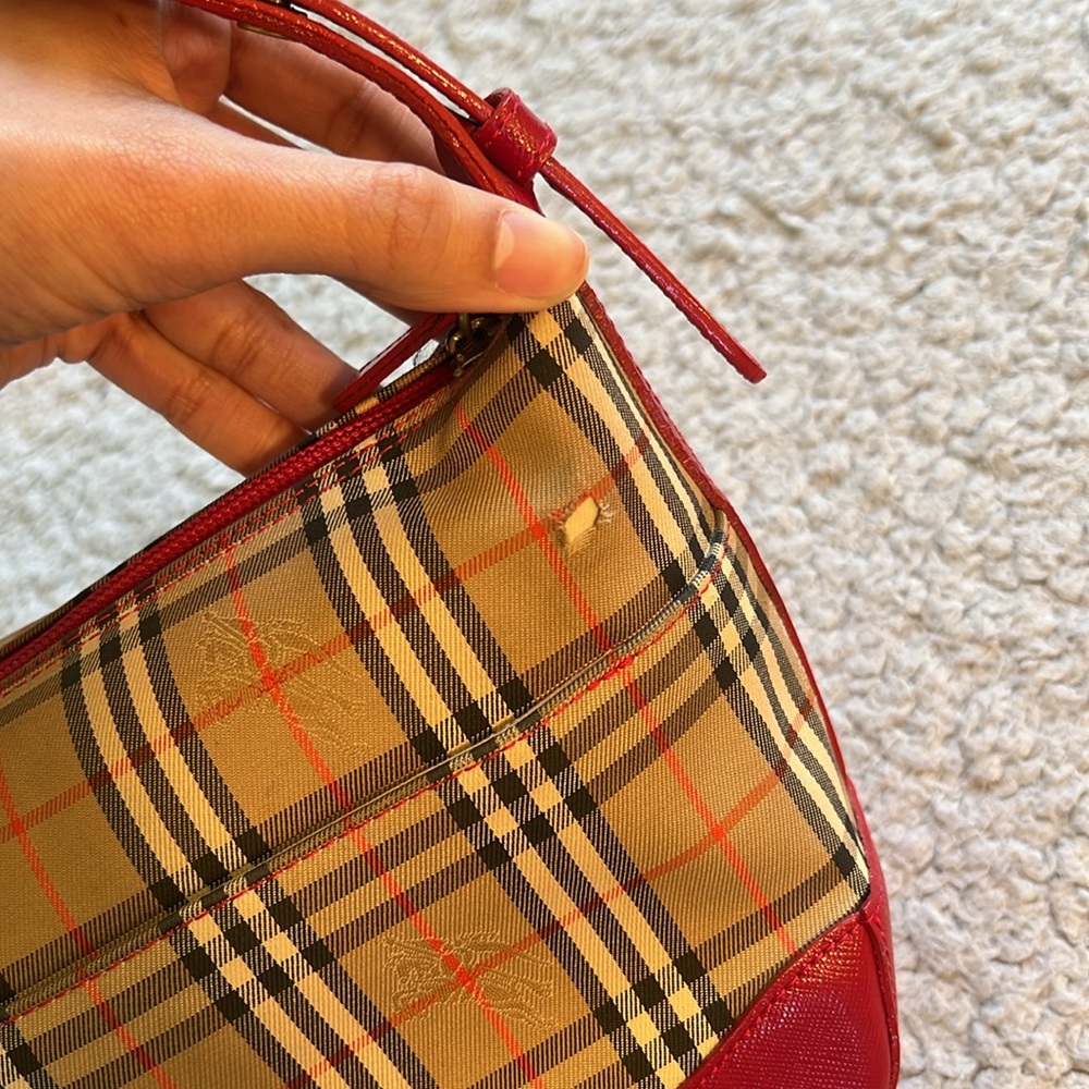 Burberry Canvas Nova Check Shoulder Bag - Picture 9 of 16